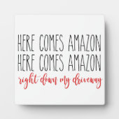 私の来車の道を右にAmazonおもしろい フォトプラーク (正面)