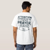 私の杯は溢れる Tシャツ (裏面フル)
