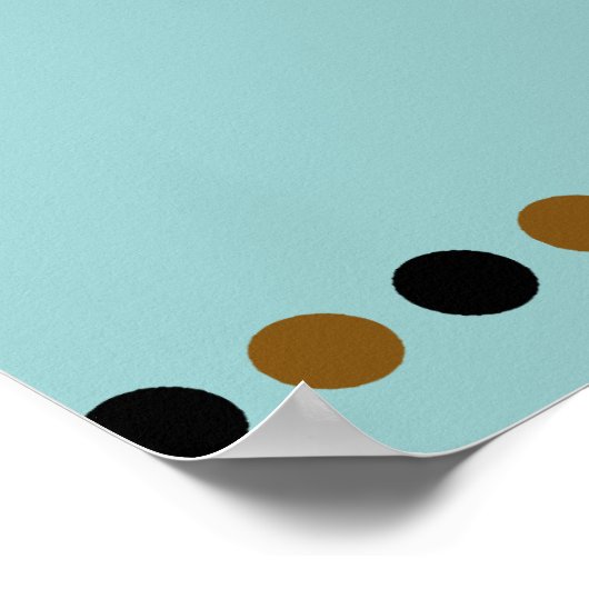 私の柴犬はピーナッツバターが大好き ポスター (角)