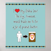 私の柴犬はピーナッツバターが大好き ポスター (正面)