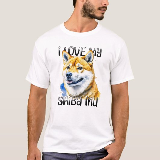 私の柴犬 |犬のオーナー Tシャツ (正面)