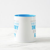 私の栄光の陰に隠された話を憎むな マグカップ (中央)