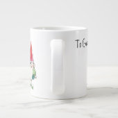 私の格言は私の漫画のマグカップを愛することだ ジャンボコーヒーマグカップ (裏面)