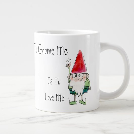 私の格言は私の漫画のマグカップを愛することだ ジャンボコーヒーマグカップ (右)