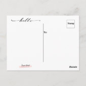 私の森の首から君のはがきに ポストカード (裏面)