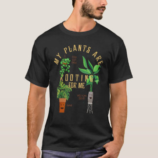私の植物が応援してくれる幸せな農場 Tシャツ