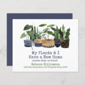 私の植物と私は新しいアドレスを持っている |住所の変更 (正面/裏面)