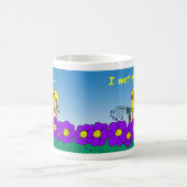 私の植物のマグをぬらして下さい コーヒーマグカップ (中央)
