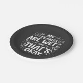 私の植物は濡れていて、それは良いガーデニング愛好家 ペーパープレート (アングル)