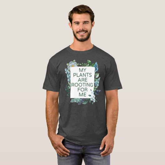 私の植物は私の植物の恋人を植えるために発根している Tシャツ (正面フル)