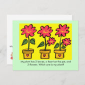 私の植物は? ポストカード (正面/裏面)