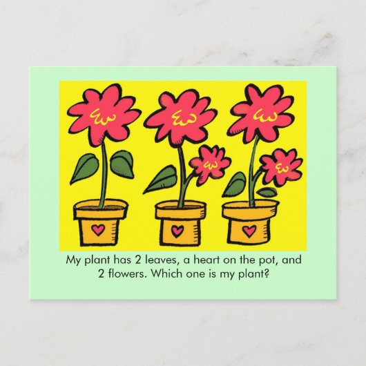 私の植物は? ポストカード (正面)