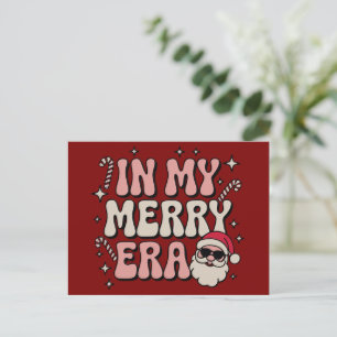私の楽しい時代のクリスマス かわいいグルービーなXmas シーズンポストカード