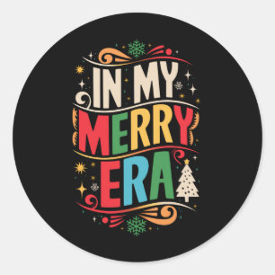 私の楽しい時代のクリスマス Xmas ホリデー ファミリーIn My ラウンドシール