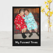 私の楽しい時間はあなたと過ごしました！ カード (黄色い花)