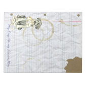 私の標準シュナウザー私食べのレッスンプラン ノートパッド (正面)