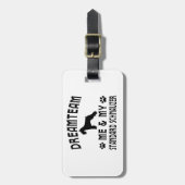 私の標準シュナウツァー犬 ラゲッジタグ (正面縦)