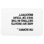 私の権利が邪魔になる マグネット (横)