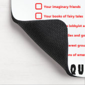 私の権利を支配するもの – 憲法 マウスパッド (コーナー)