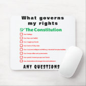 私の権利を支配するもの – 憲法 マウスパッド (マウス)