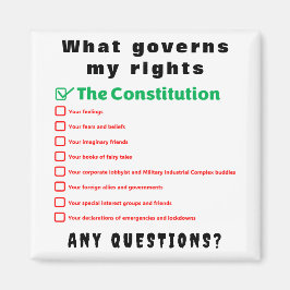 私の権利を支配するもの – 憲法 マグネット