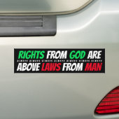 私の権利(黒)バンパーシール バンパーステッカー (車上)