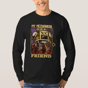 私の機械友達ロボットのサイボーグ玩具 Tシャツ