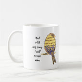 私の歌で私は彼を賞賛する聖書の聖なる書物、 経典鳥 コーヒーマグカップ (左)