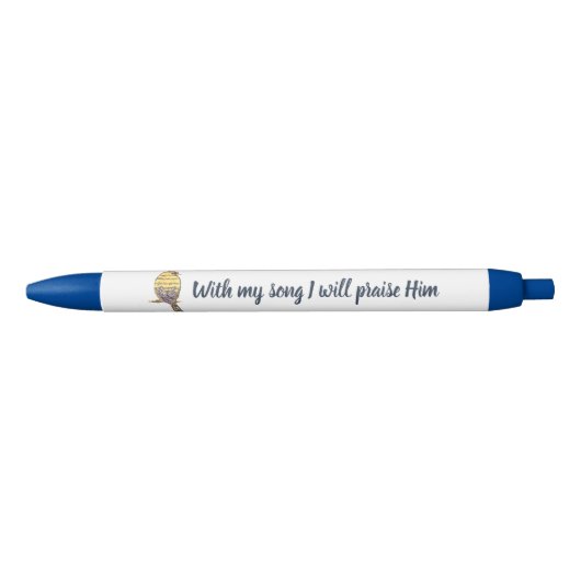 私の歌で私は彼を賞賛する聖書の聖なる書物、 経典鳥 黒ボールペン (正面)