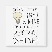 私の歌のこの小さな光 マグネット (正面)