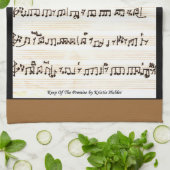 私の歌の楽譜をキッチンタオルに キッチンタオル (折り畳み)