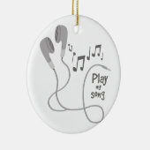 私の歌を遊んで下さい セラミックオーナメント (右)