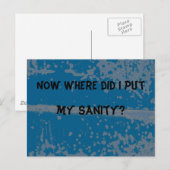 私の正気はどこへ置いた？ ポストカード (正面/裏面)