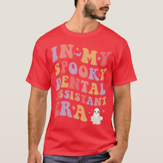 私の歯科不気味助手の時代のハロウィーンでおもしろい Tシャツ