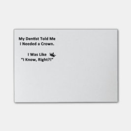 私の歯科医は私に言いました ポストイット