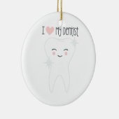 私の歯科医を愛して下さい セラミックオーナメント (右)