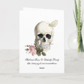 私の歯間のバラを使って カード (裏面)