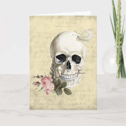 私の歯間のバラを使って カード (正面)