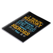 私の歴史は科学教えの先生がヒーローだからだ ノートブック (左側)