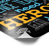 私の歴史は科学教えの先生がヒーローだからだ フォトプリント            (角)