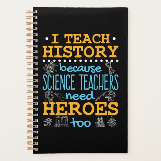 私の歴史は科学教えの先生がヒーローだからだ プランナー手帳 (正面)