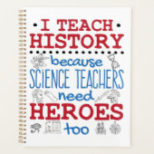 私の歴史教え社会勉強先生ヒーロー プランナー手帳 (正面)