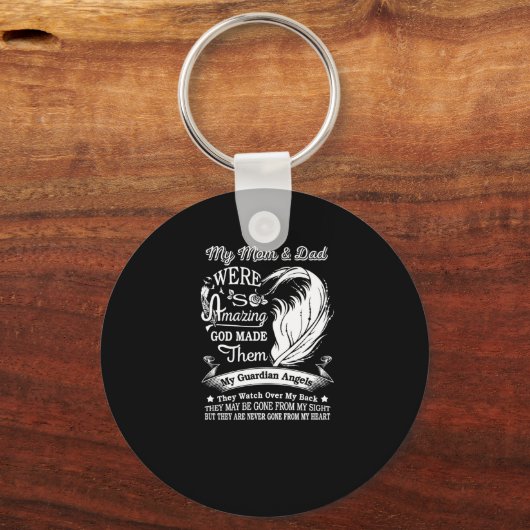 私の母とパパはとても素晴らしかった キーホルダー (正面)