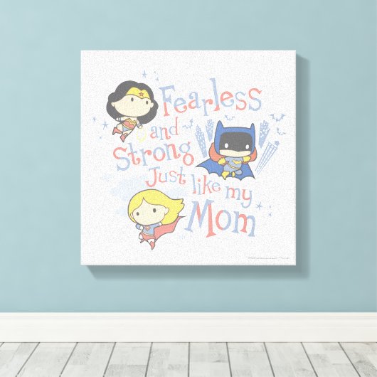 私の母と同じように恐れを知らず強く キャンバスプリント (インサイチュ (ウッドフロア))