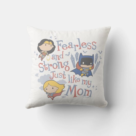 私の母と同じように恐れを知らず強く クッション (裏面)