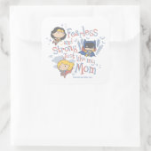 私の母と同じように恐れを知らず強く スクエアシール (バッグ)