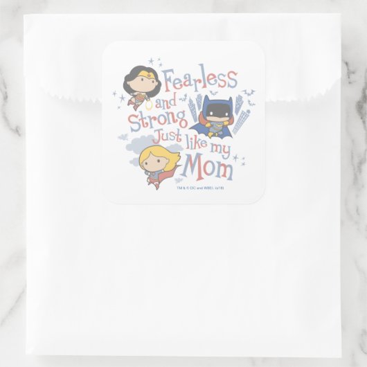 私の母と同じように恐れを知らず強く スクエアシール (バッグ)