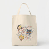 私の母と同じように恐れを知らず強く トートバッグ (正面)