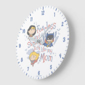 私の母と同じように恐れ知らずで強い ラージ壁時計 (傾斜)