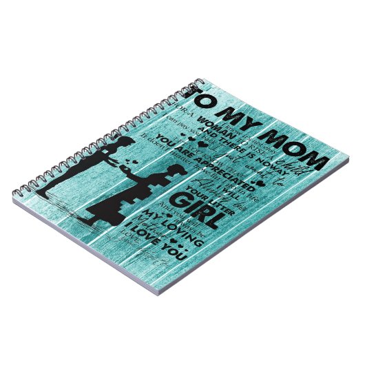 私の母にとって素敵な引用文 |母への贈り物 ノートブック (左側)